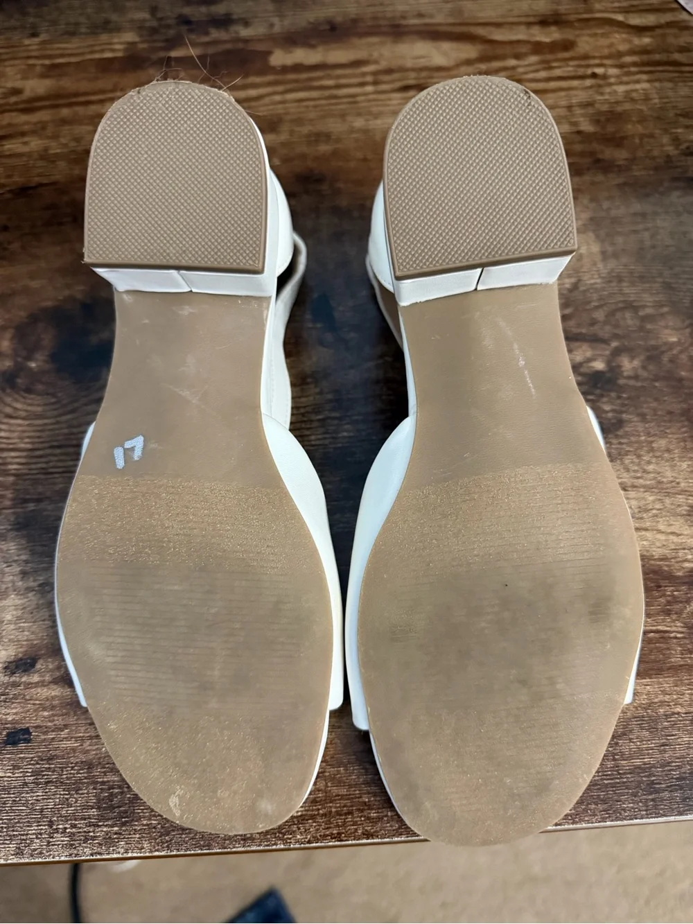 Girls White Pearl Bow Ankle-Strap Sandals